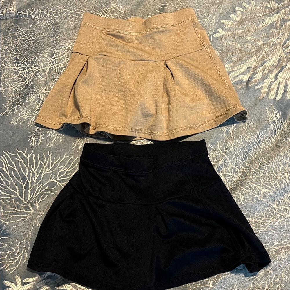 Nautica Navy Uniform Skorts— navy blue and tan, two pack